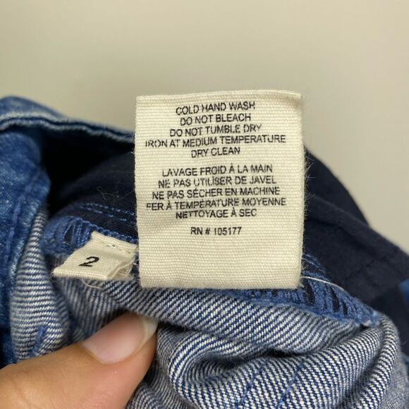 ULLA JOHNSON Alex Lace Up Mid Rise Ankle Length Jeans Medium Wash Sz 2 - Picture 15 of 15